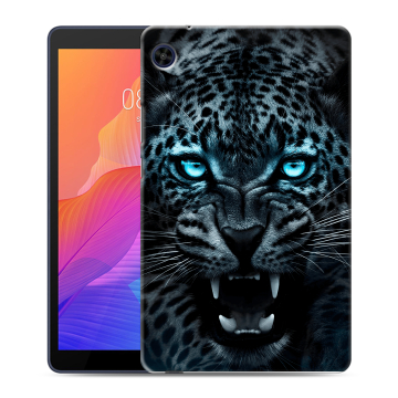 Силиконовый чехол на планшета Huawei MatePad T8 с принтом Темный леопард