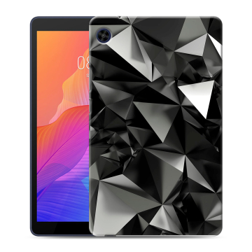 Силиконовый чехол на планшета Huawei MatePad T8 с принтом Черные кристаллы