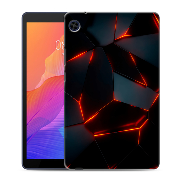Силиконовый чехол на планшета Huawei MatePad T8 с принтом Яркие абстракции
