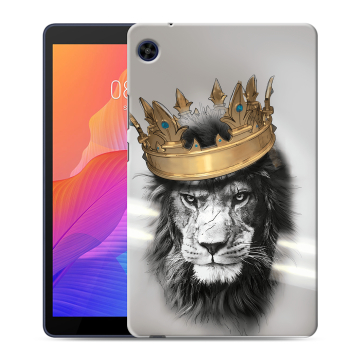 Силиконовый чехол на планшета Huawei MatePad T8 с принтом Лев с короной