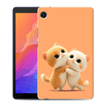 Силиконовый чехол на планшета Huawei MatePad T8 с принтом Милые котики