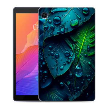 Силиконовый чехол на планшета Huawei MatePad T8 с принтом Листья
