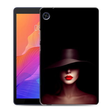 Силиконовый чехол на Huawei MatePad T8 с принтом Девушка в шляпе