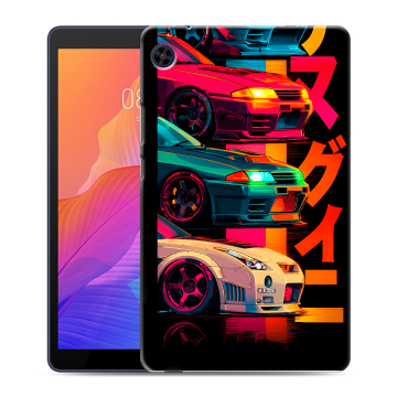 Силиконовый чехол на Huawei MatePad T8 с принтом Гоночные машины