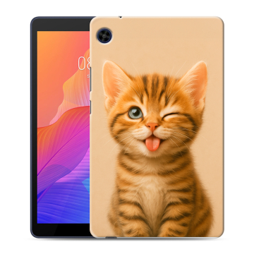 Силиконовый чехол на Huawei MatePad T8 с принтом котенок