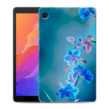 Силиконовый чехол на Huawei MatePad T8 с принтом Голубые цветы
