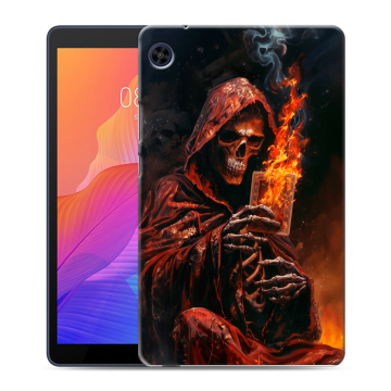 Силиконовый чехол на Huawei MatePad T8 с принтом Скелет и карты Силиконовый чехол на Huawei MatePad T8 с принтом Скелет и карты