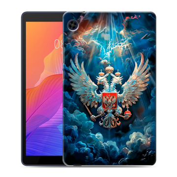 Силиконовый чехол на Huawei MatePad T8 с принтом Герб флаг России Силиконовый чехол на Huawei MatePad T8 с принтом Герб флаг России