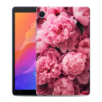 Силиконовый чехол на Huawei MatePad T8 с принтом цветы пионы Силиконовый чехол на Huawei MatePad T8 с принтом цветы пионы