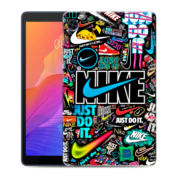 Силиконовый чехол на Huawei MatePad T8 с принтом найк nike черный