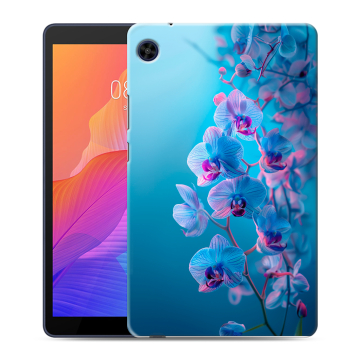 Силиконовый чехол на Huawei MatePad T8 с принтом голубые орхидеи Силиконовый чехол на Huawei MatePad T8 с принтом голубые орхидеи