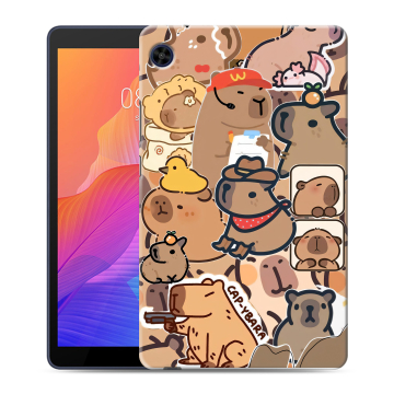 Силиконовый чехол на Huawei MatePad T8 с принтом капибара Силиконовый чехол на Huawei MatePad T8 с принтом капибара