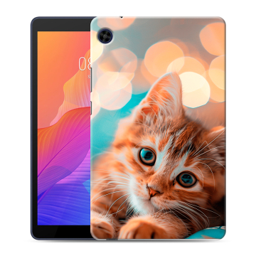 Силиконовый чехол на Huawei MatePad T8 с принтом котик Силиконовый чехол на Huawei MatePad T8 с принтом котик