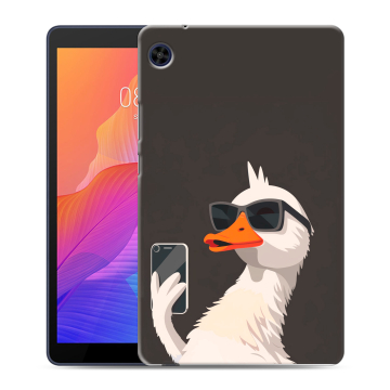 Силиконовый чехол на Huawei MatePad T8 с принтом утка в очках Силиконовый чехол на Huawei MatePad T8 с принтом утка в очках