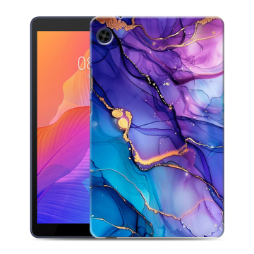 Силиконовый чехол на Huawei MatePad T8 с принтом синий мрамор Силиконовый чехол на Huawei MatePad T8 с принтом синий мрамор