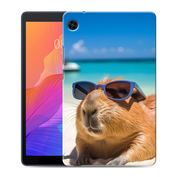 Силиконовый чехол на Huawei MatePad T8 с принтом Капибара