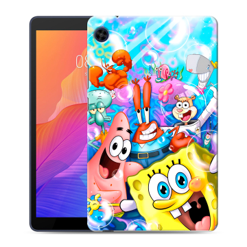 Силиконовый чехол на Huawei MatePad T8 с принтом спанчбоб спанч боб