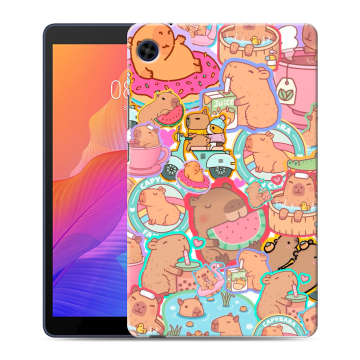 Силиконовый чехол на Huawei MatePad T8 с принтом капибары Силиконовый чехол на Huawei MatePad T8 с принтом капибары