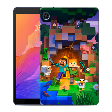 Силиконовый чехол на Huawei MatePad T8 с принтом Майнкрафт Minecraft