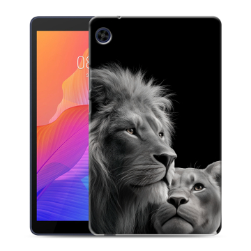 Силиконовый чехол на Huawei MatePad T8 с принтом Лев кошки