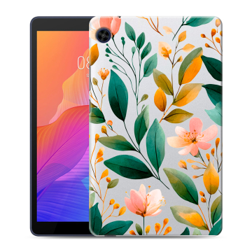 Силиконовый чехол на Huawei MatePad T8 с принтом Цветы паттерн