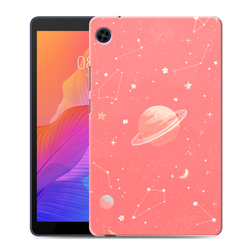 Силиконовый чехол на Huawei MatePad T8 с принтом Розовый космос