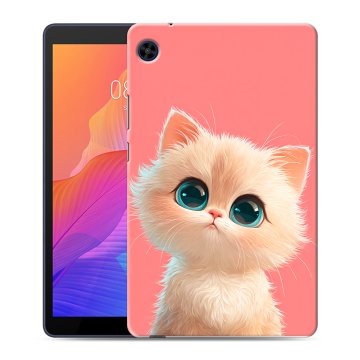Силиконовый чехол на Huawei MatePad T8 с принтом Розовый котенок