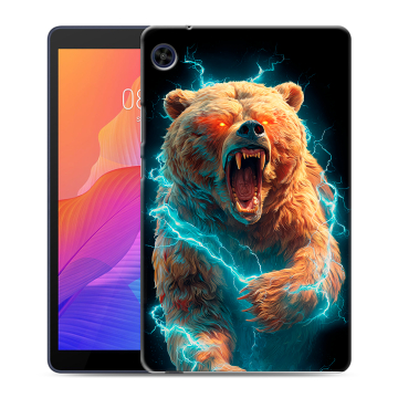Силиконовый чехол на Huawei MatePad T8 с принтом Медведь