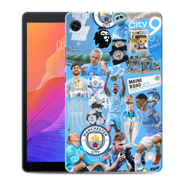 Силиконовый чехол на Huawei MatePad T8 с принтом Man City Манчестер Сити