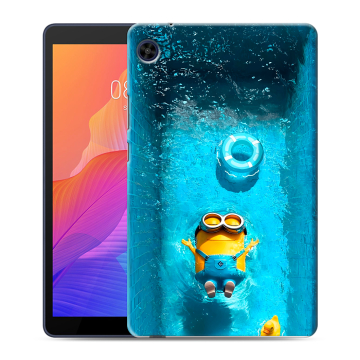 Силиконовый чехол на Huawei MatePad T8 с принтом Миньоны