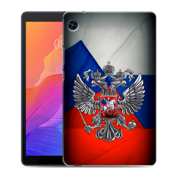 Силиконовый чехол на Huawei MatePad T8 с принтом Флаг России