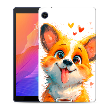 Силиконовый чехол на Huawei MatePad T8 с принтом корги Силиконовый чехол на Huawei MatePad T8 с принтом корги