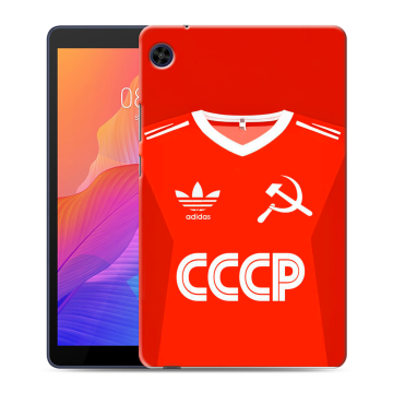 Силиконовый чехол на Huawei MatePad T8 с принтом Флаг Герб СССР
