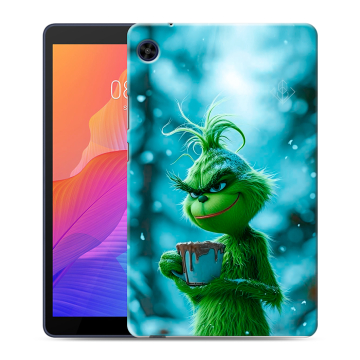 Силиконовый чехол на Huawei MatePad T8 с принтом Новый год гринч