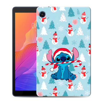 Силиконовый чехол на Huawei MatePad T8 с принтом Стич Новый год