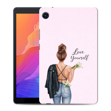 Силиконовый чехол на Huawei MatePad T8 с принтом женский Силиконовый чехол на Huawei MatePad T8 с принтом женский