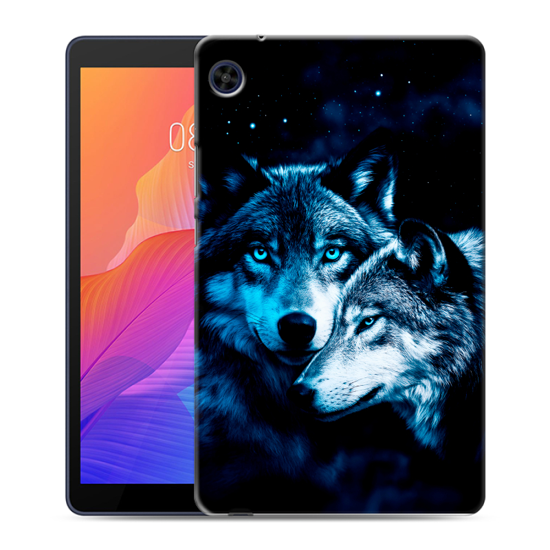 Силиконовый чехол на Huawei MatePad T8 с принтом Волки Силиконовый чехол на Huawei MatePad T8 с принтом Волки