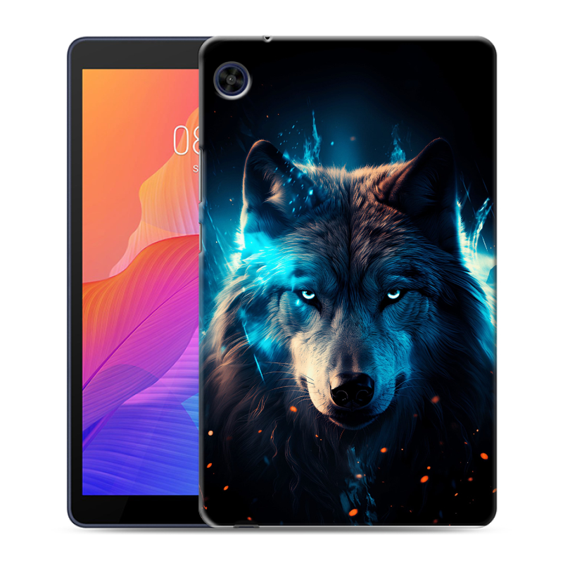 Силиконовый чехол на Huawei MatePad T8 с принтом Волк ночной Силиконовый чехол на Huawei MatePad T8 с принтом Волк ночной