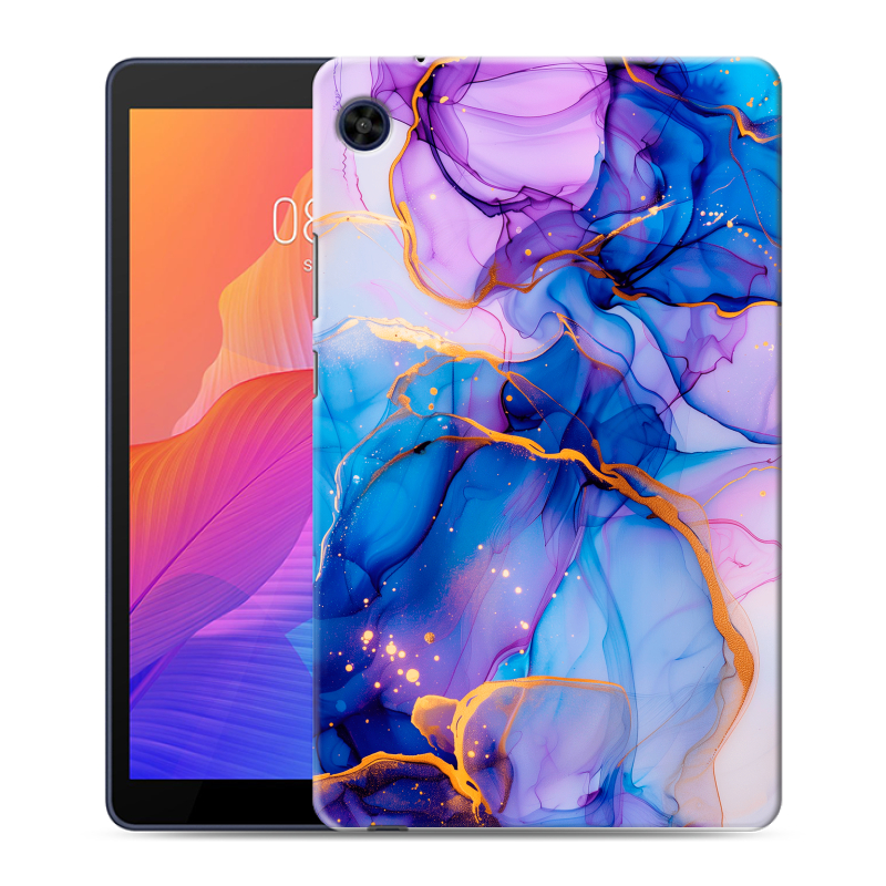 Силиконовый чехол на планшета Huawei MatePad T8 с принтом синий мрамор Силиконовый чехол на планшета Huawei MatePad T8 с принтом синий мрамор
