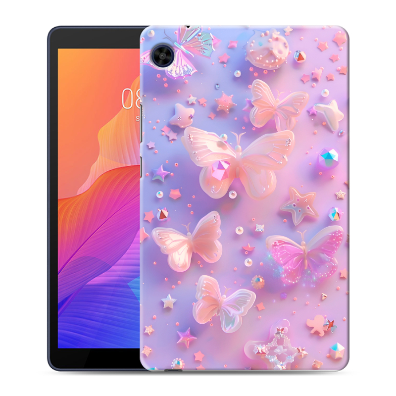 Силиконовый чехол на Huawei MatePad T8 с принтом Бабочки Силиконовый чехол на Huawei MatePad T8 с принтом Бабочки