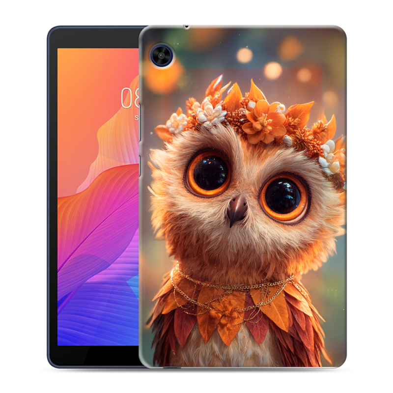 Силиконовый чехол на Huawei MatePad T8 с принтом Милая сова Силиконовый чехол на Huawei MatePad T8 с принтом Милая сова