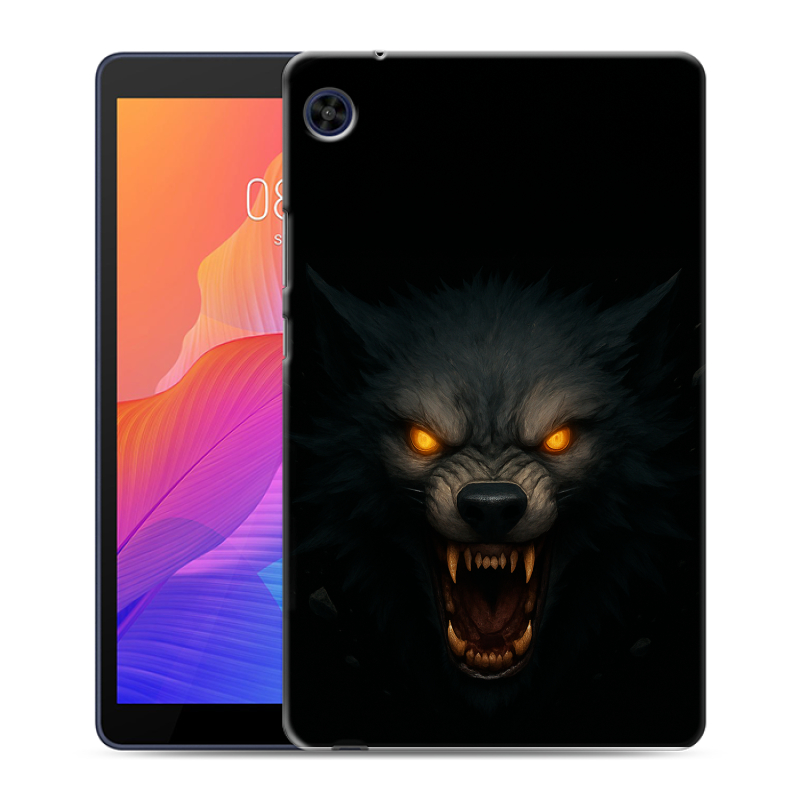 Силиконовый чехол на Huawei MatePad T8 с принтом Волк Силиконовый чехол на Huawei MatePad T8 с принтом Волк