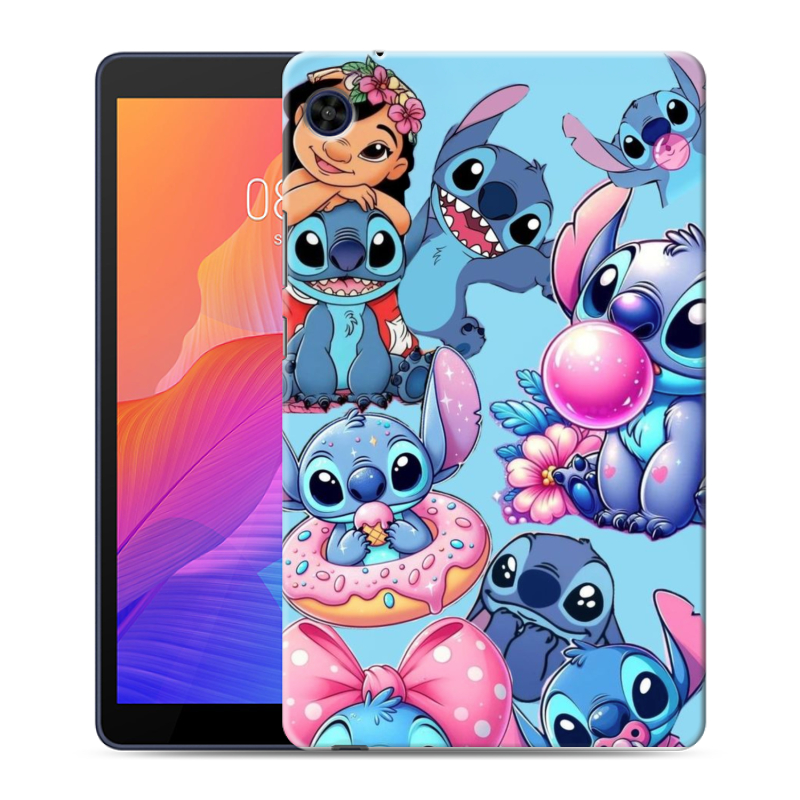 Силиконовый чехол на Huawei MatePad T8 с принтом Лило и Стич Силиконовый чехол на Huawei MatePad T8 с принтом Лило и Стич