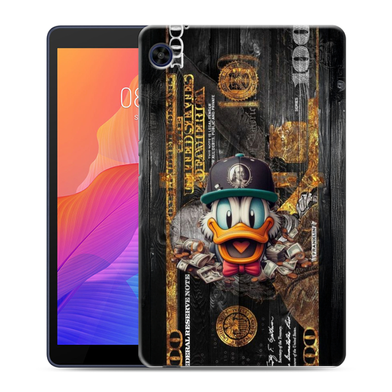 Силиконовый чехол на Huawei MatePad T8 с принтом Дональд Дак Доллар Силиконовый чехол на Huawei MatePad T8 с принтом Дональд Дак Доллар