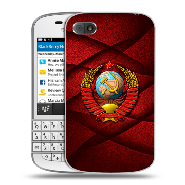 Пластиковый чехол на BlackBerry Q10 с принтом Герб СССР Пластиковый чехол на BlackBerry Q10 с принтом Герб СССР