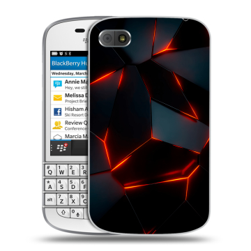 Пластиковый чехол на BlackBerry Q10 с принтом Яркие абстракции Пластиковый чехол на BlackBerry Q10 с принтом Яркие абстракции