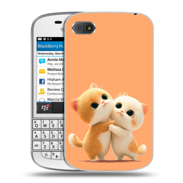 Пластиковый чехол на BlackBerry Q10 с принтом Милые котики Пластиковый чехол на BlackBerry Q10 с принтом Милые котики