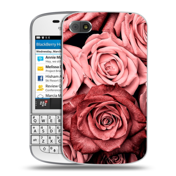 Пластиковый чехол на BlackBerry Q10 с принтом Цветы розы Пластиковый чехол на BlackBerry Q10 с принтом Цветы розы