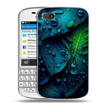Пластиковый чехол на BlackBerry Q10 с принтом Листья Пластиковый чехол на BlackBerry Q10 с принтом Листья