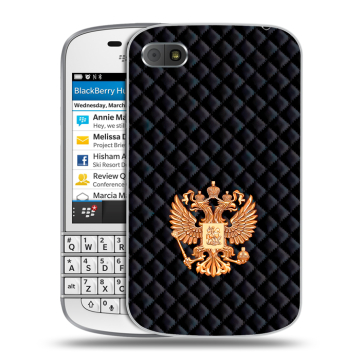 Пластиковый чехол на BlackBerry Q10 с принтом Герб России принт Пластиковый чехол на BlackBerry Q10 с принтом Герб России принт
